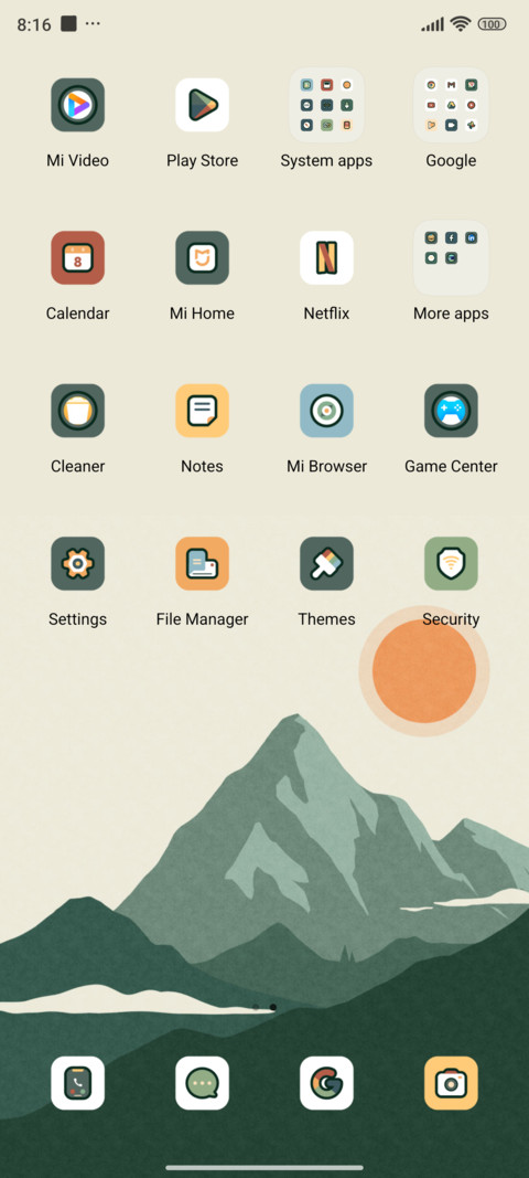 Retro Sunrise screenshot