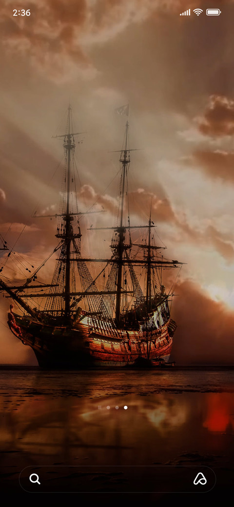 old ship at dusk screenshot