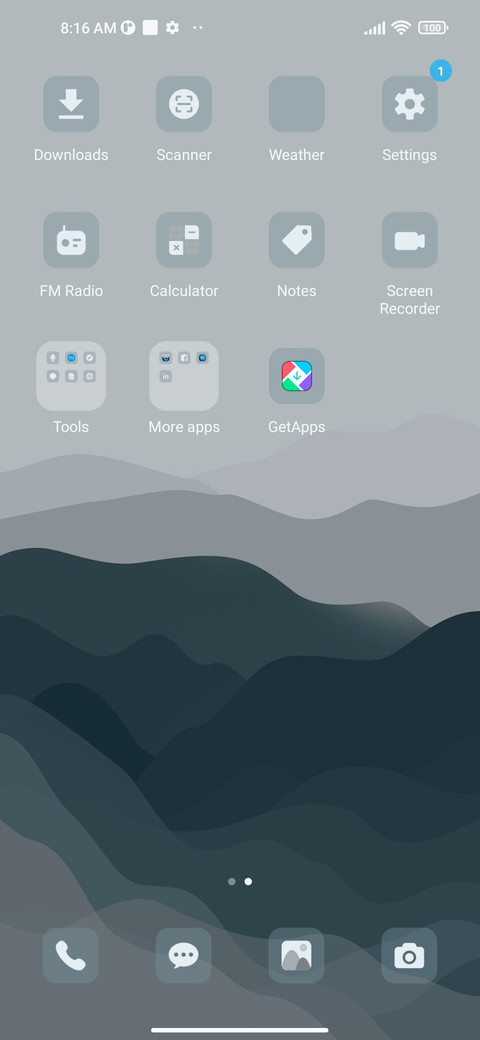 Cloudy mountains screenshot