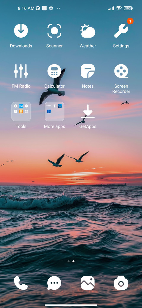 Calm sea screenshot
