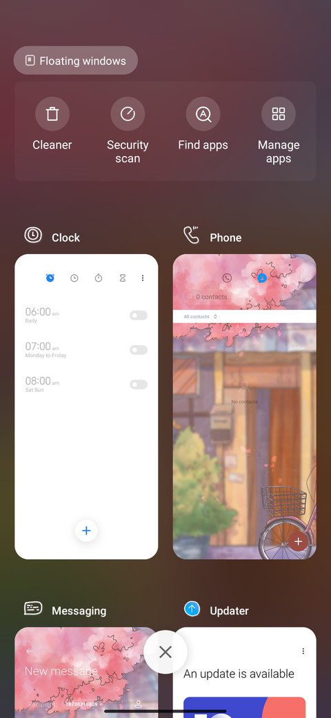 Gravity sensor screenshot