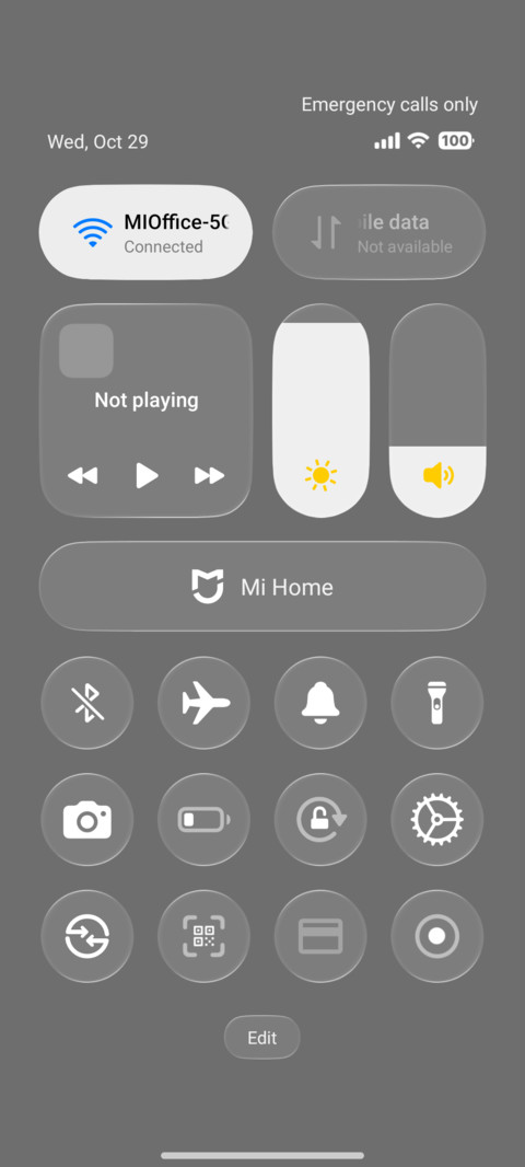 Blue color screenshot