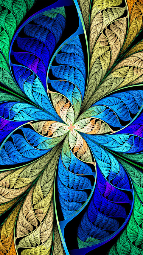 Colored glass window screenshot