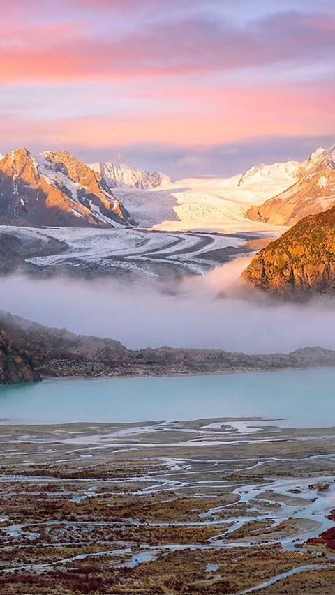 Tibetan Ruo Jiao Glacier Snowscape screenshot