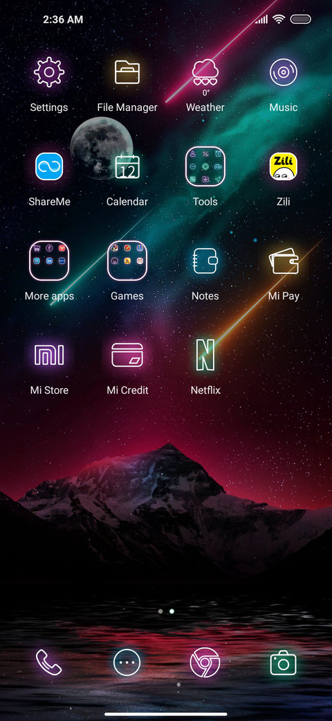 Meteor sky screenshot