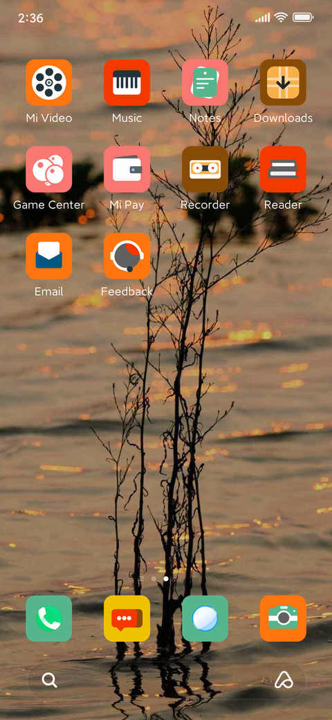 The lake at dusk screenshot