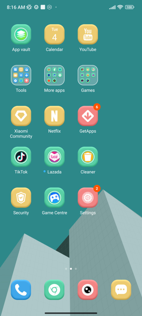 Cyan Realm Blank screenshot