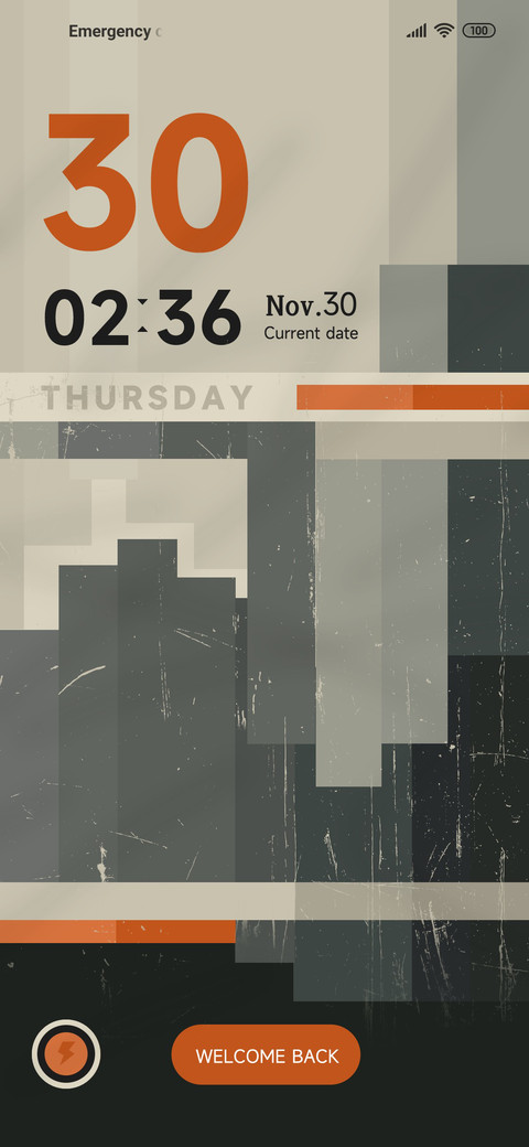 Vintage wall screenshot