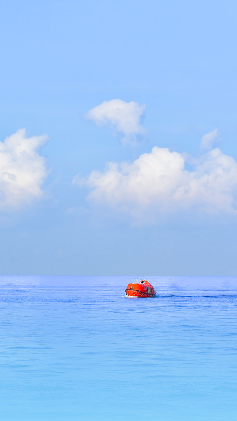 Lifeboat or rescue boat Testing quality checking and Sea screenshot