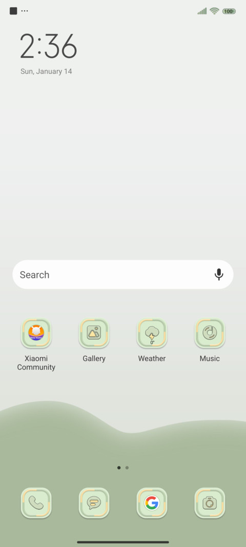 Fresh grass green screenshot