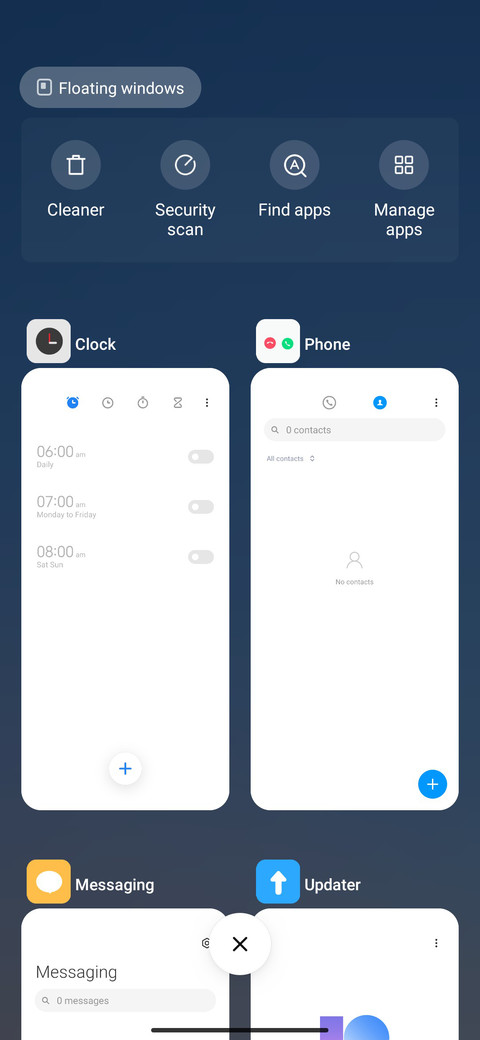 sky blue screenshot