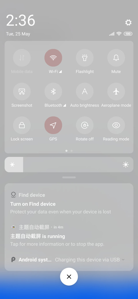 Purple galaxy screenshot
