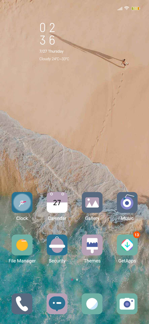 Sandy beach screenshot
