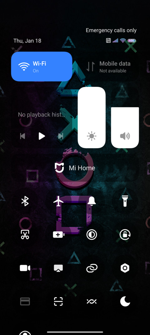 Colorful symbols screenshot