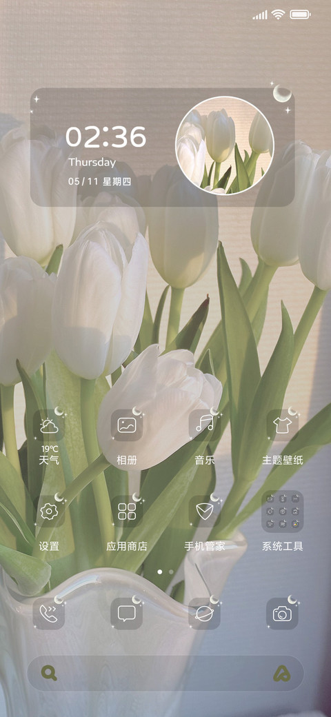 浪漫郁金香组件 screenshot
