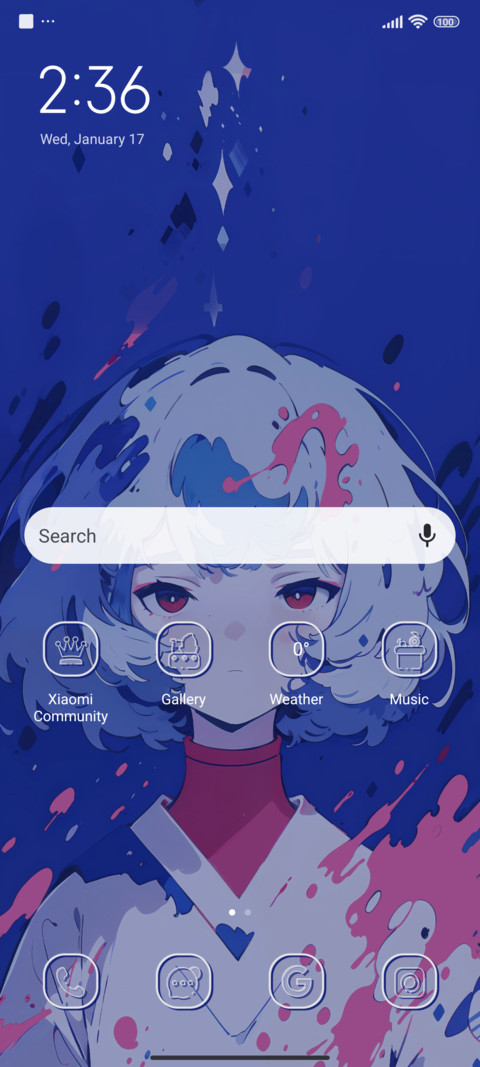 Splashing of paint screenshot