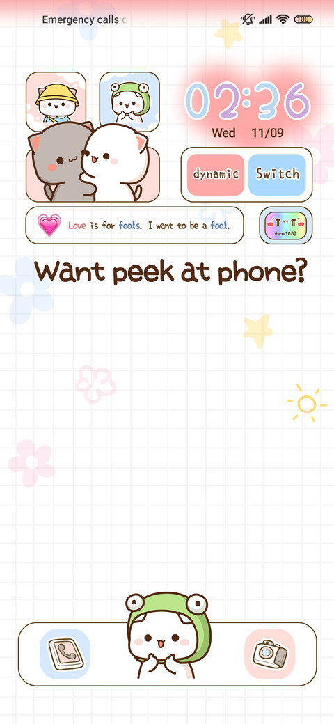 Lovely Peach Cat screenshot