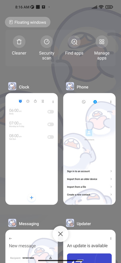 stacks and screenshot