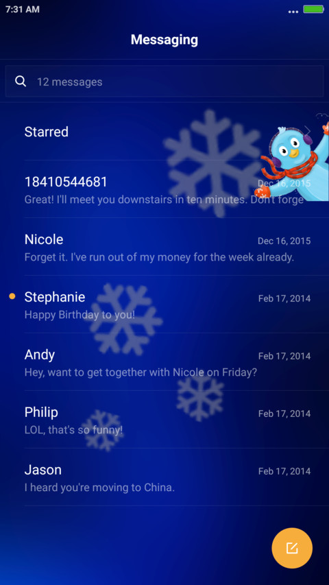 Snowbird screenshot