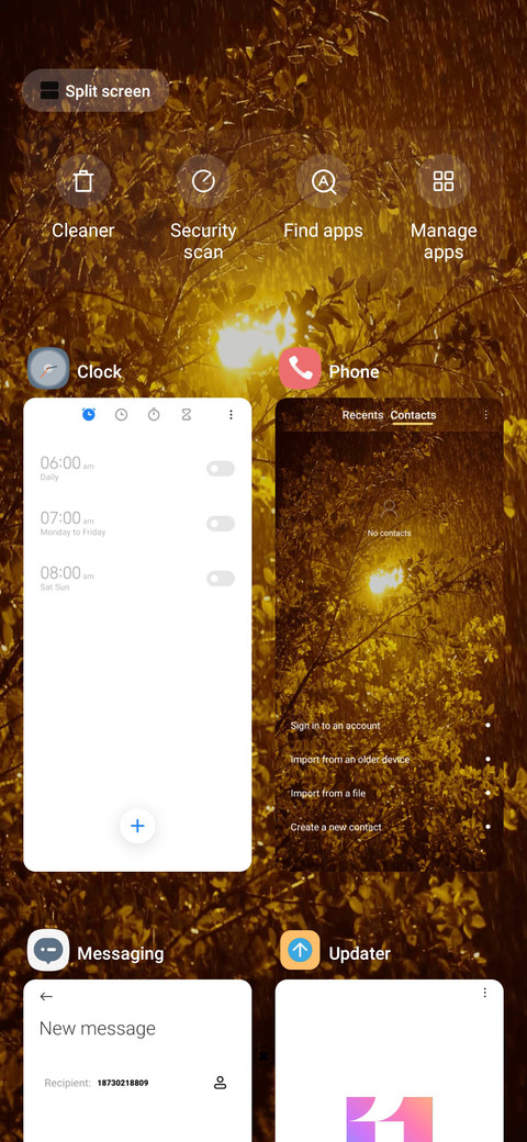 rain night light screenshot
