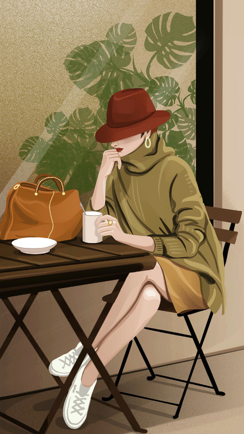 An Elegant Lady is Enjoying Afternoon Tea screenshot