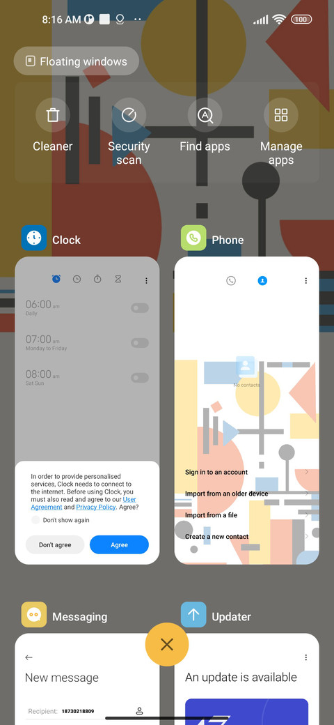 Point line surface screenshot