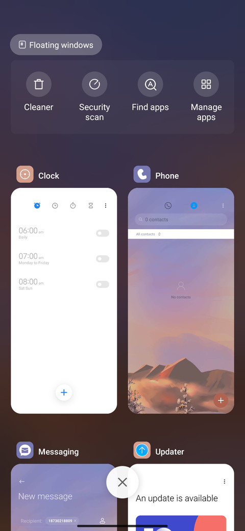 Afterglow widget screenshot