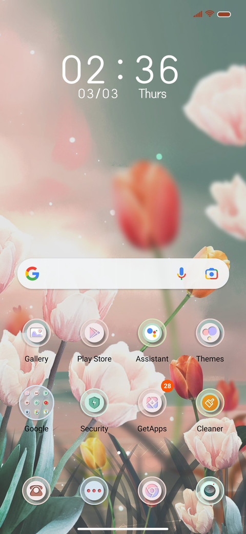 Spring tulip screenshot