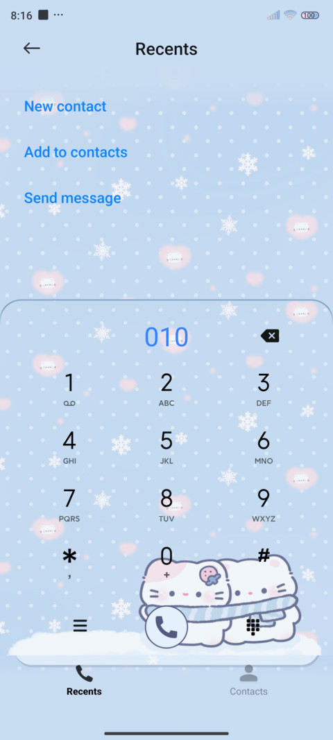 Winter day kitten screenshot