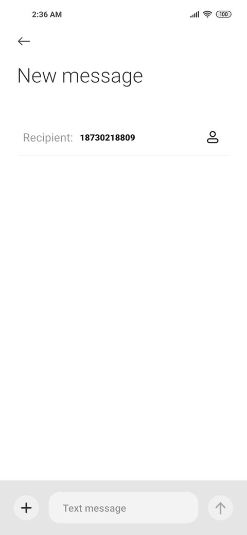Simple white screenshot