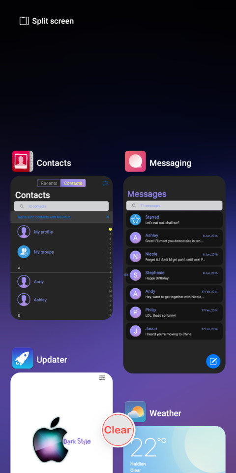 iOS Dark Style v10 screenshot