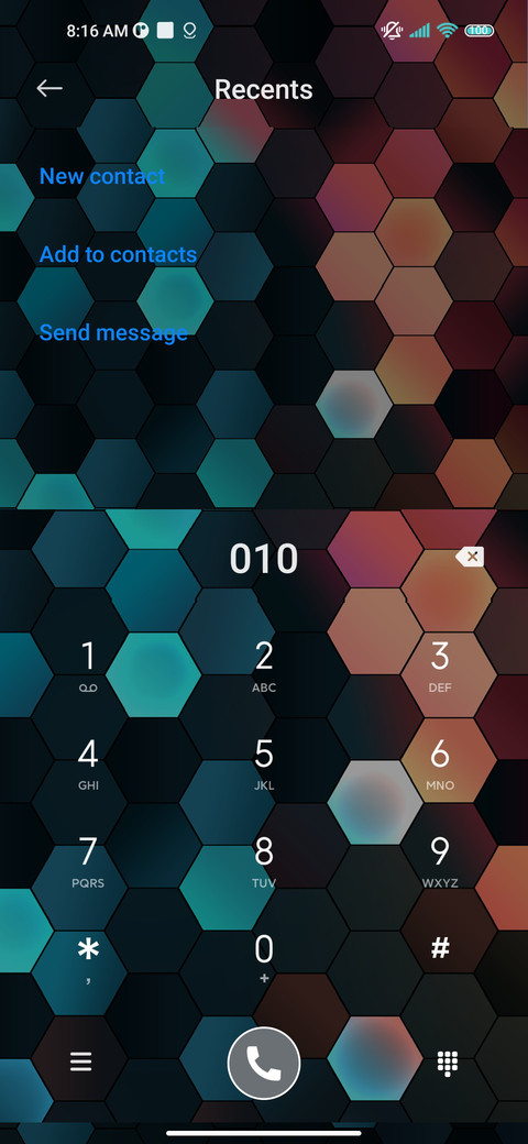 Light hexagon screenshot