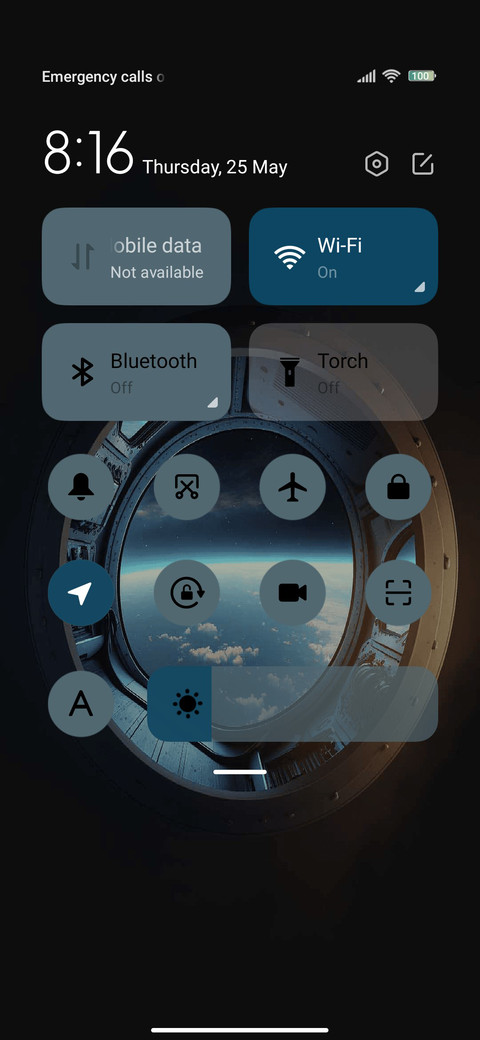 Empty window screenshot