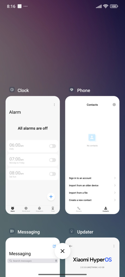 Monica screenshot