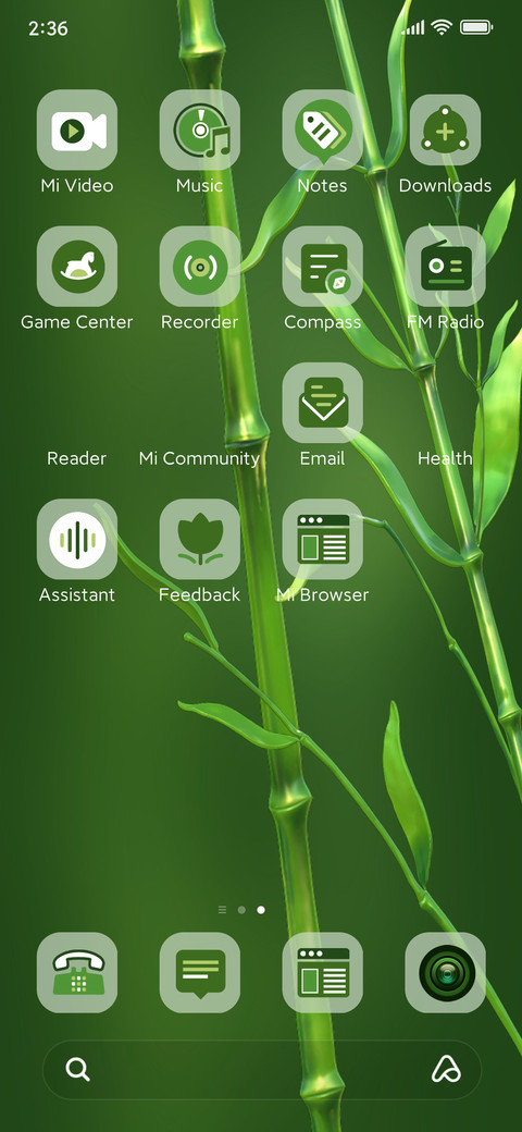 Green bamboo screenshot