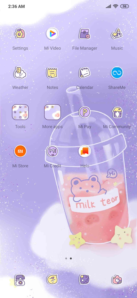 Warm milk tea screenshot