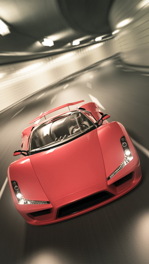 Red sports car 74 screenshot