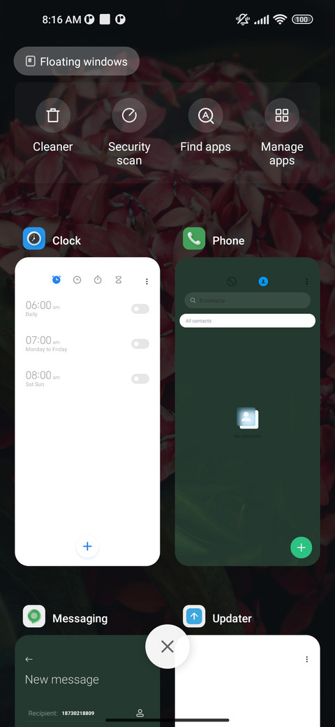 Green leaf flower screenshot