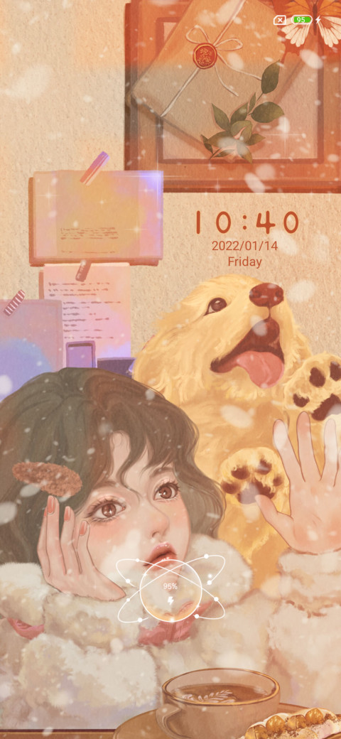 Falling snow screenshot