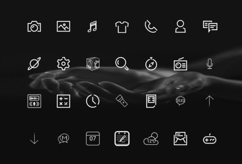 极简线条黑 screenshot