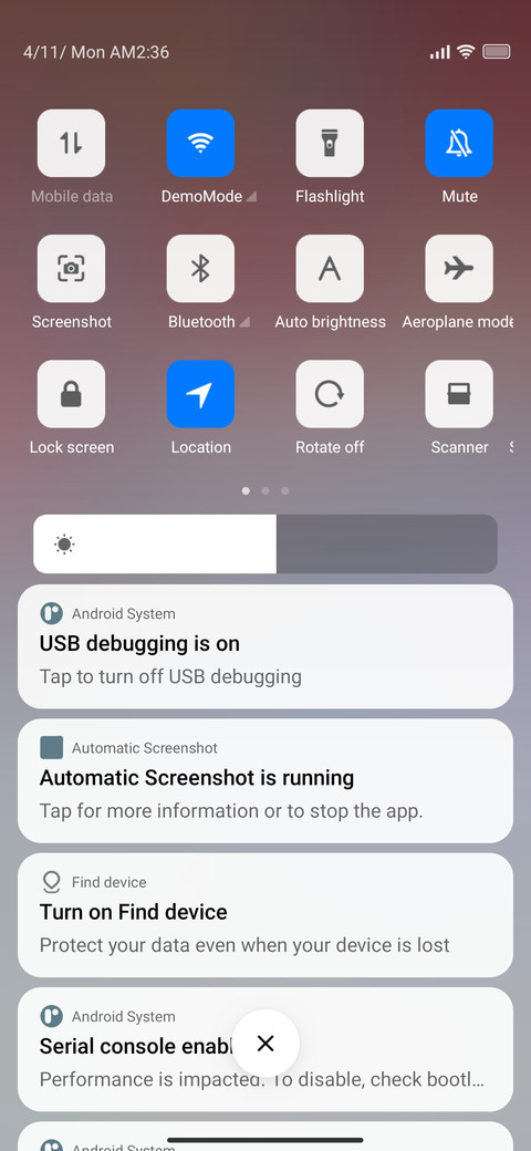 Redmi UI screenshot