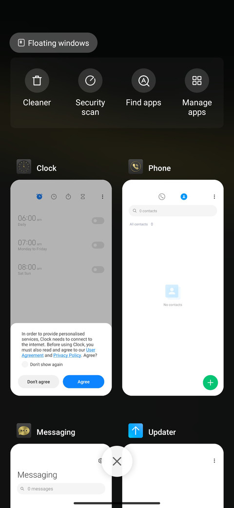 Frame clock screenshot