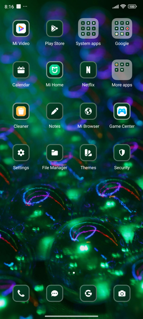 Colourful screenshot