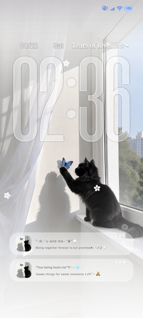 Cat‑Butterfly screenshot