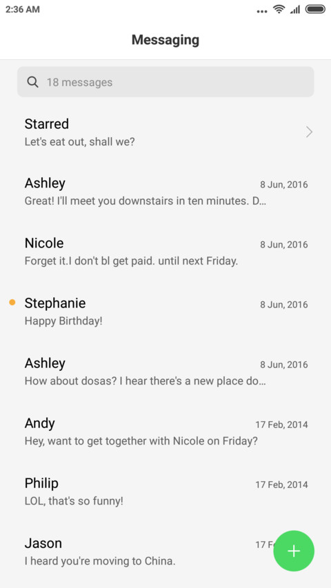 Android P Concept screenshot