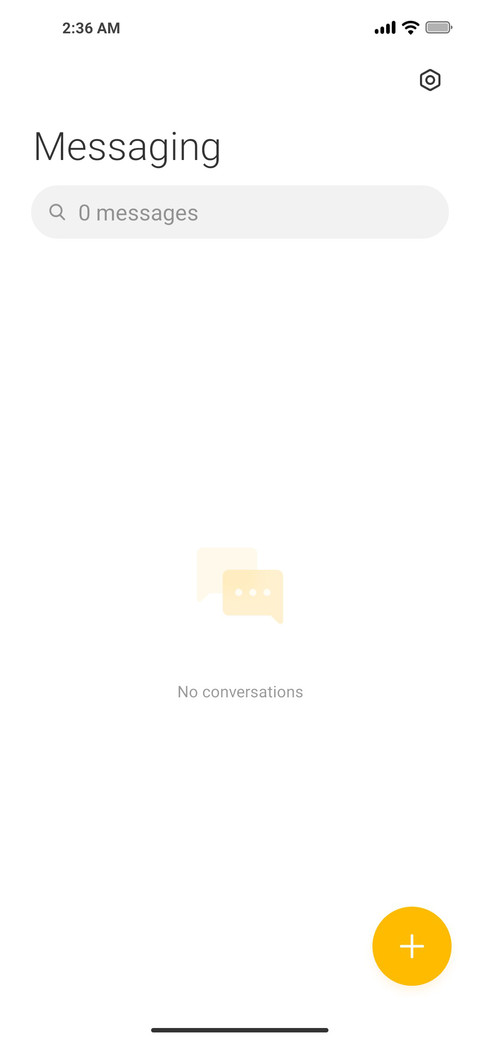 Minimal UI screenshot