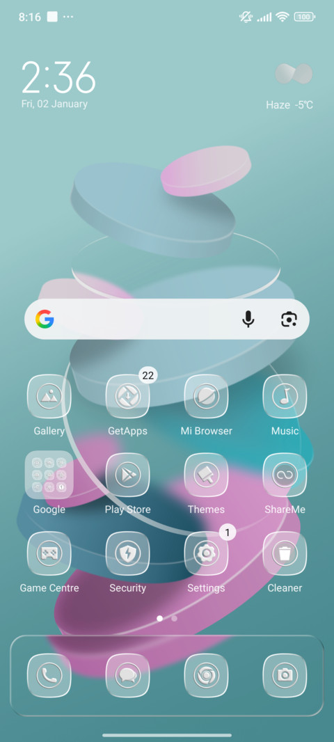 glassmorphism screenshot