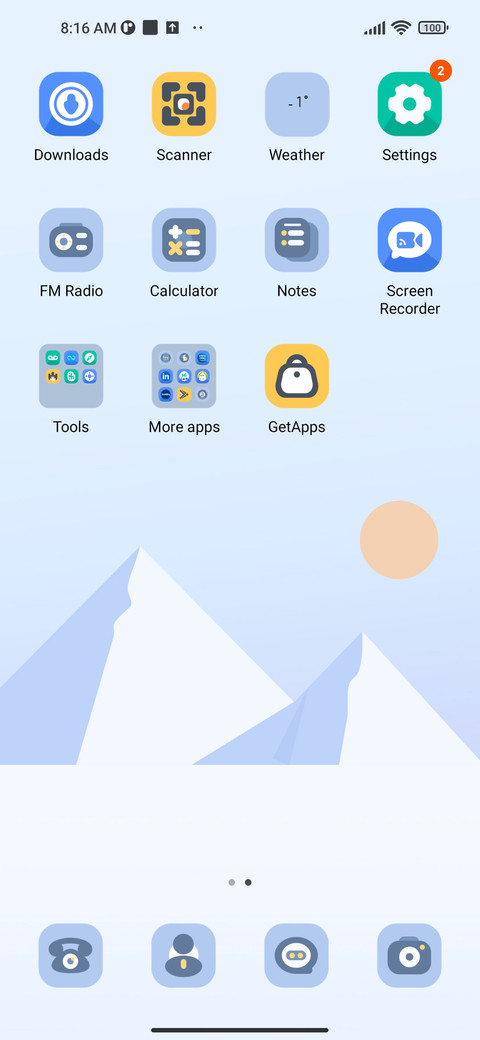 Winter snowfield screenshot