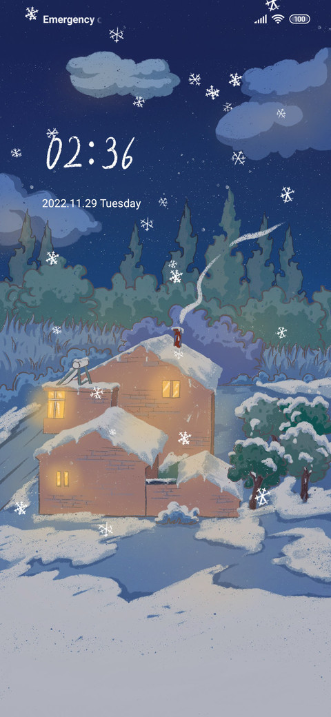 Snow view cabin screenshot