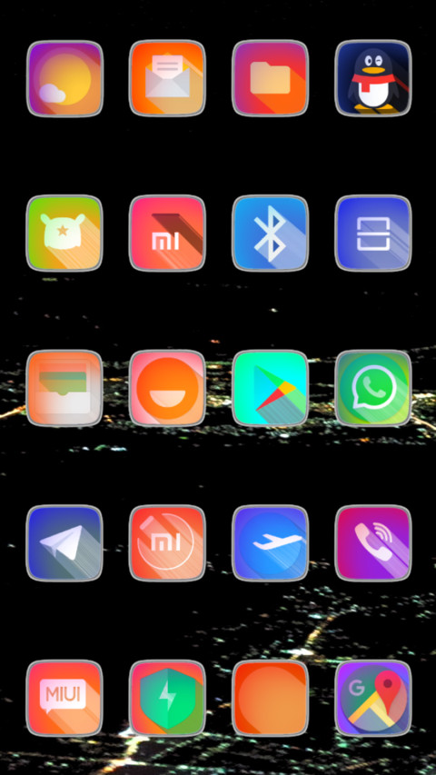 City night lights screenshot